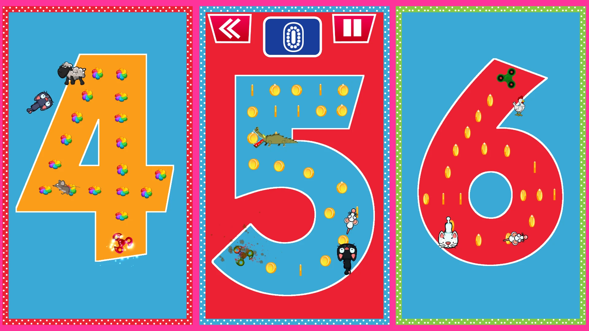Spinner Kids Letters & Numbers screenshot