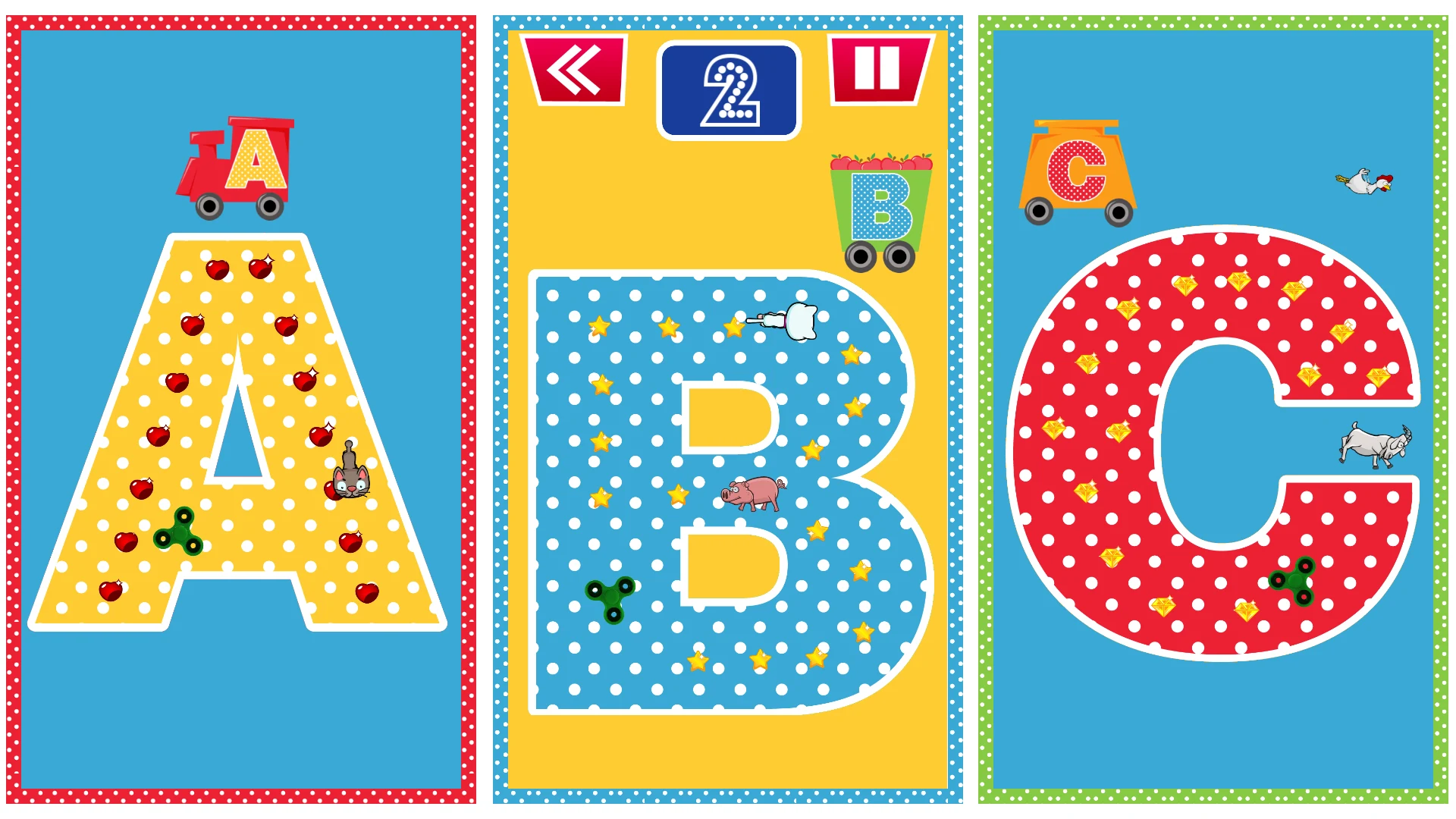 Spinner Kids Letters & Numbers screenshot