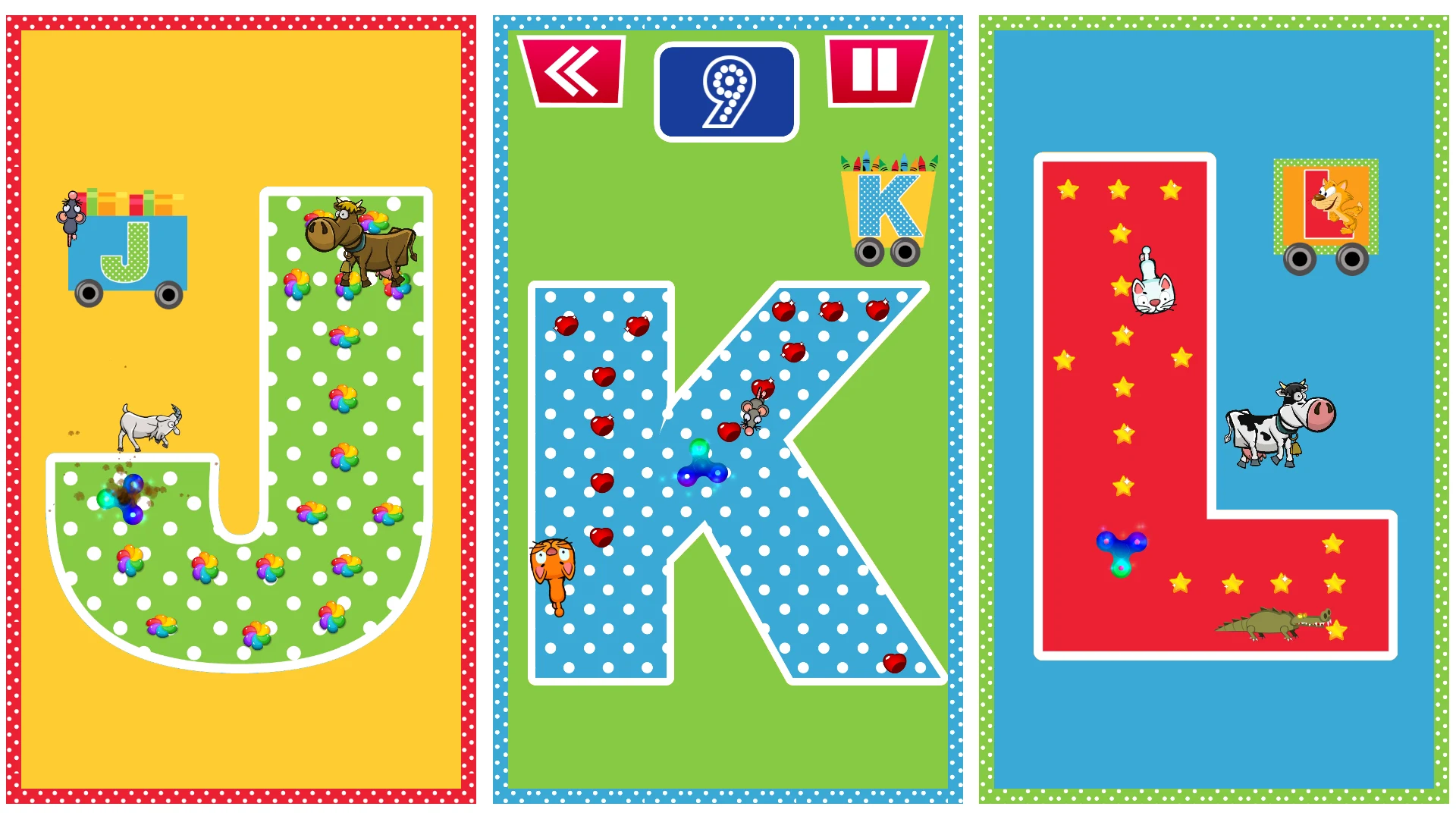 Spinner Kids Letters & Numbers screenshot