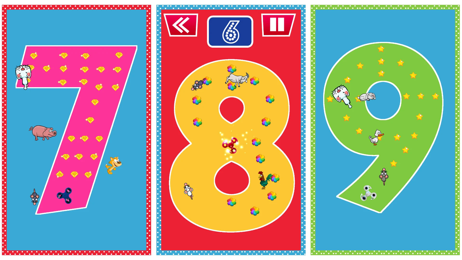 Spinner Kids Letters & Numbers screenshot